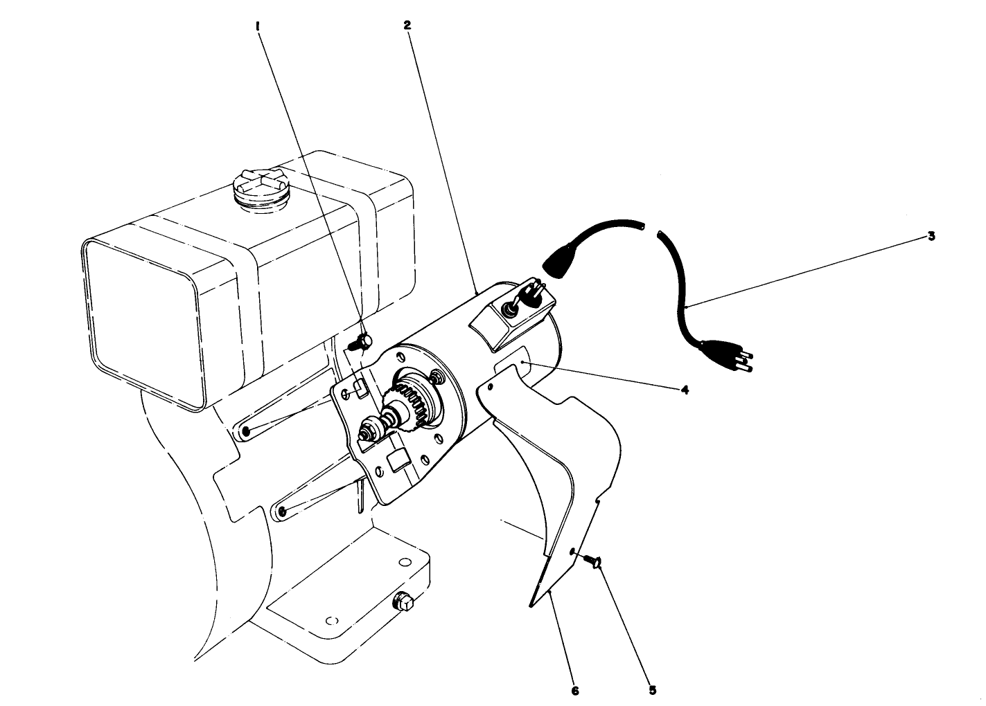 Starter Motor Kit Model 29-6600 (for Snowthrower Model No. 38070)