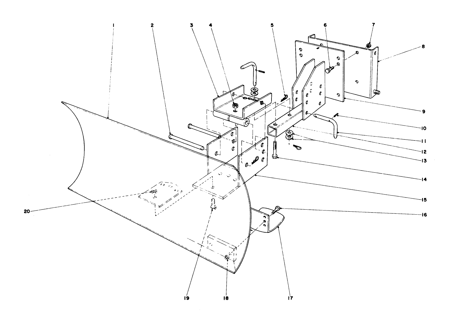 Grader Blade Assembly (model No. 59051)