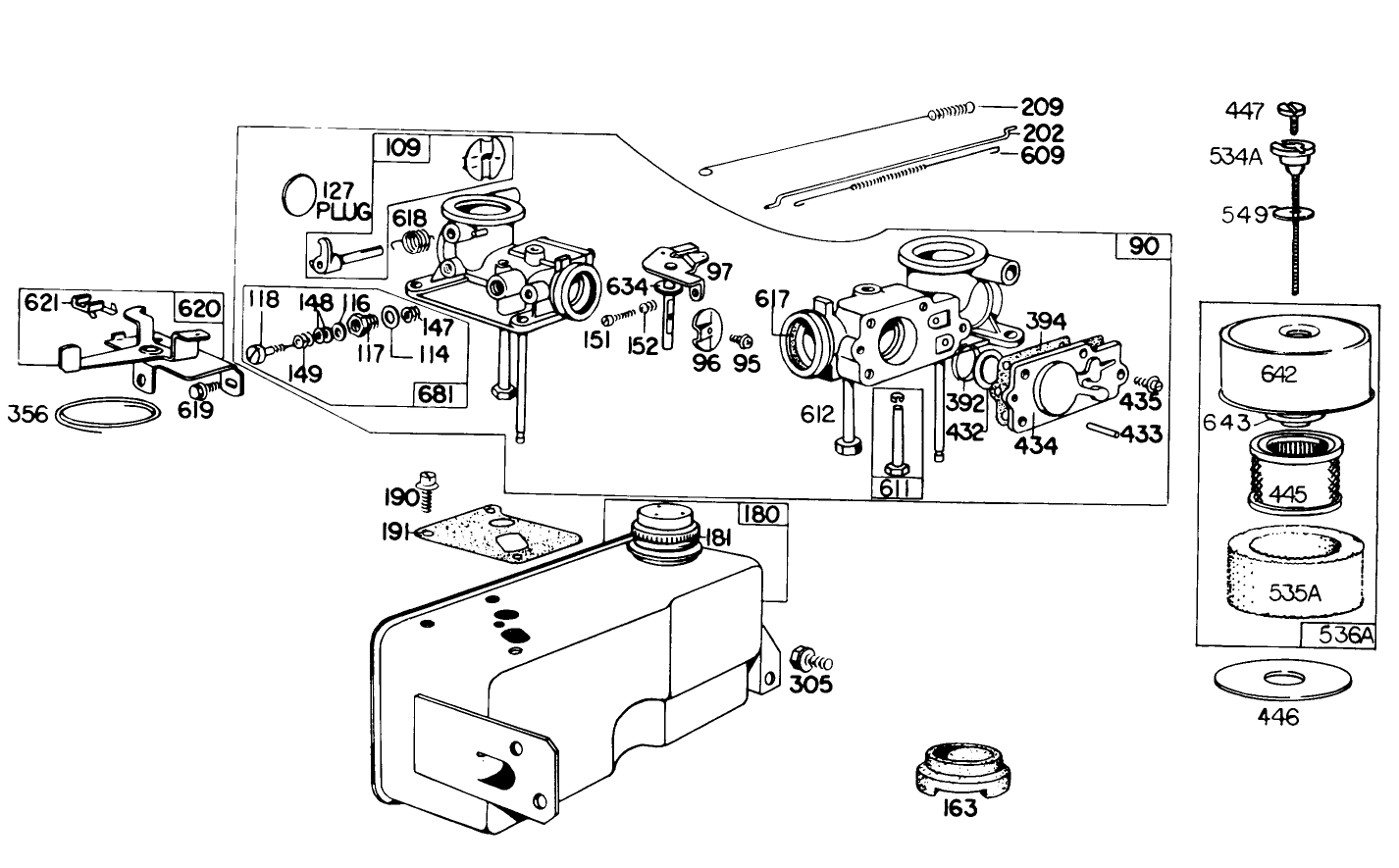 Engine Briggs & Stratton Model 130902-0543-01