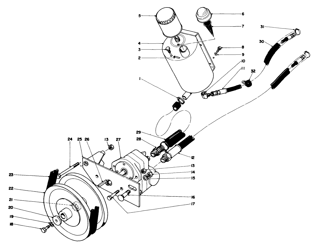 Hydraulic Pump And Reservoir