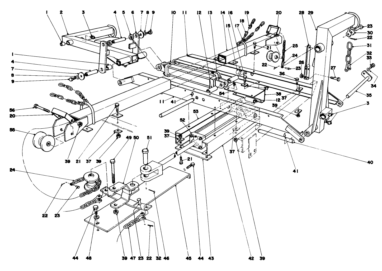 Main Frame Assembly-Rear Parkmaster 5