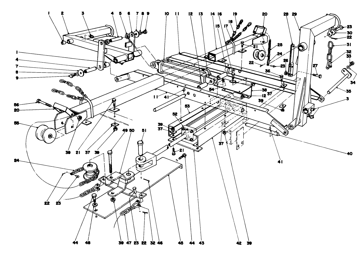 Main Frame Assembly-Rear Parkmaster 7