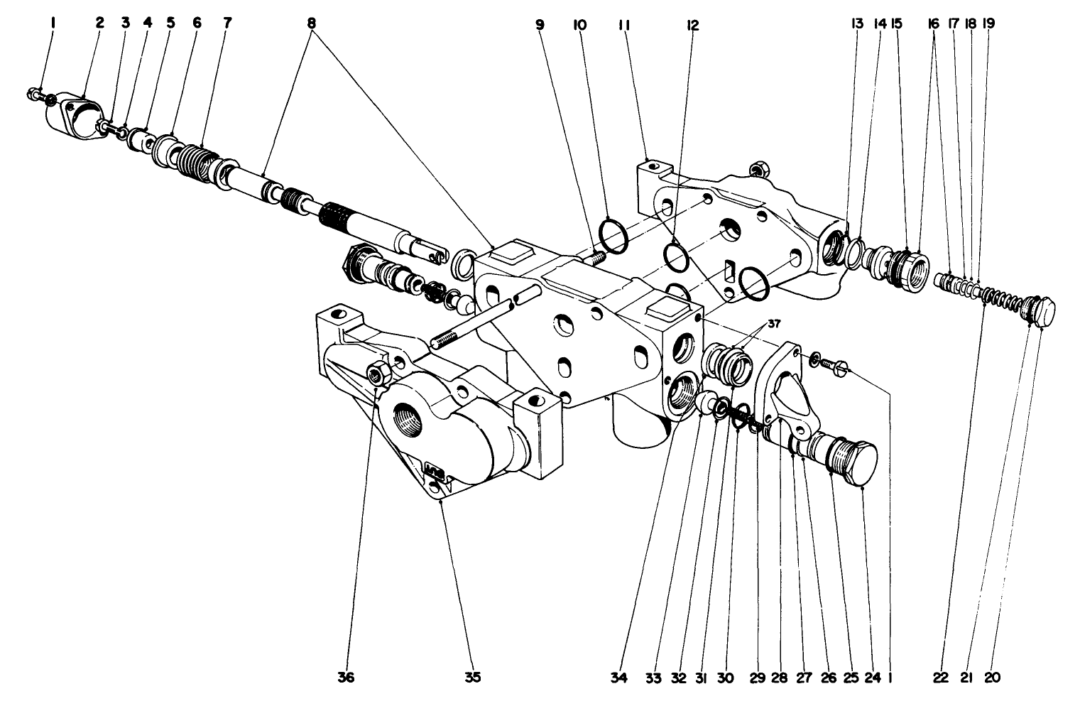 Hydraulic Valve Assembly No. 26-0620-Parkmaster 9