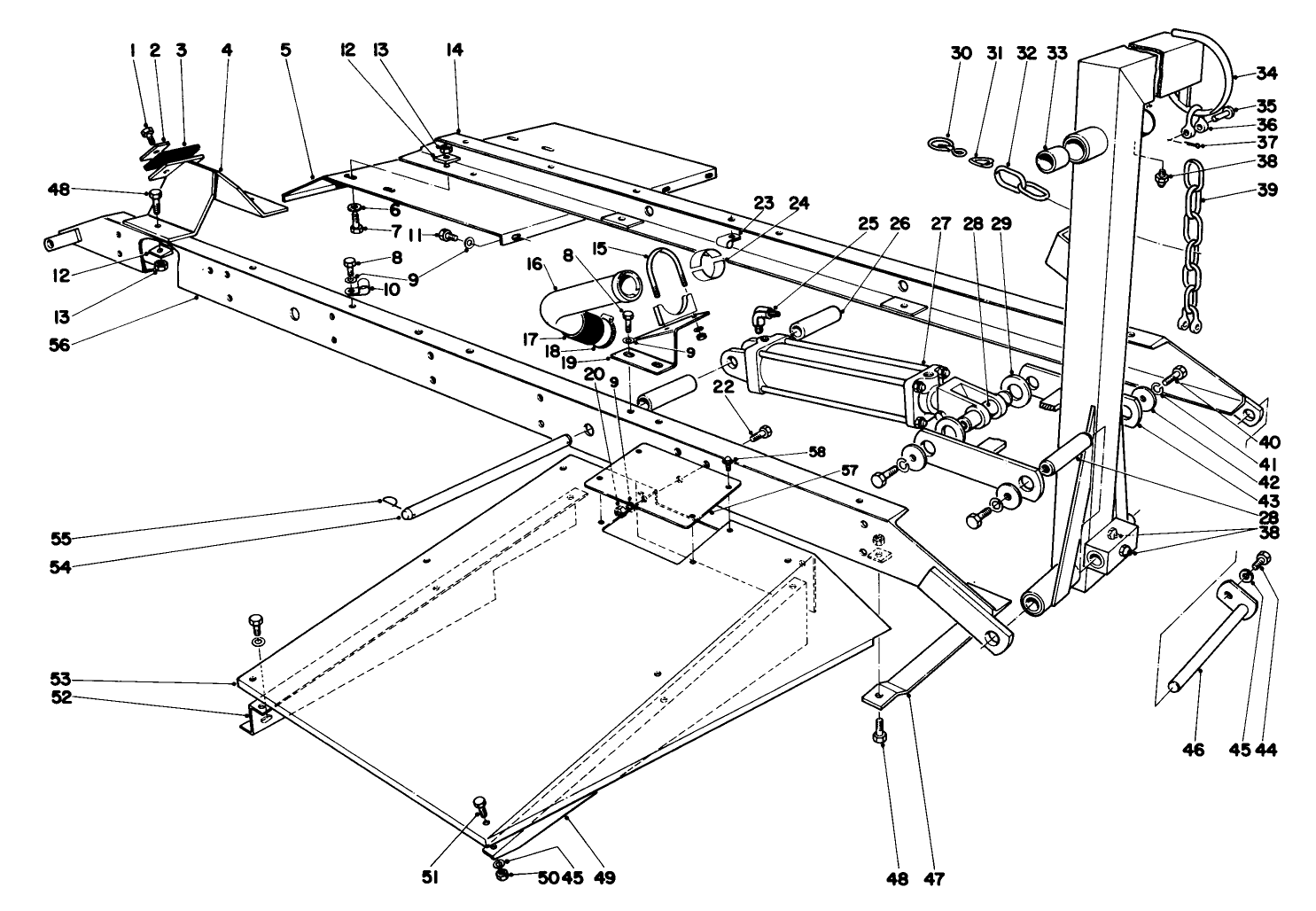 Main Frame Assembly-Front Center Parkmaster 9