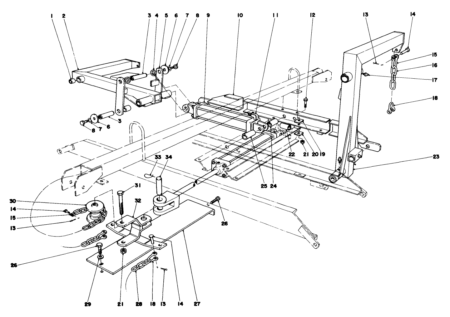 Main Frame Assembly-Rear Parkmaster 9