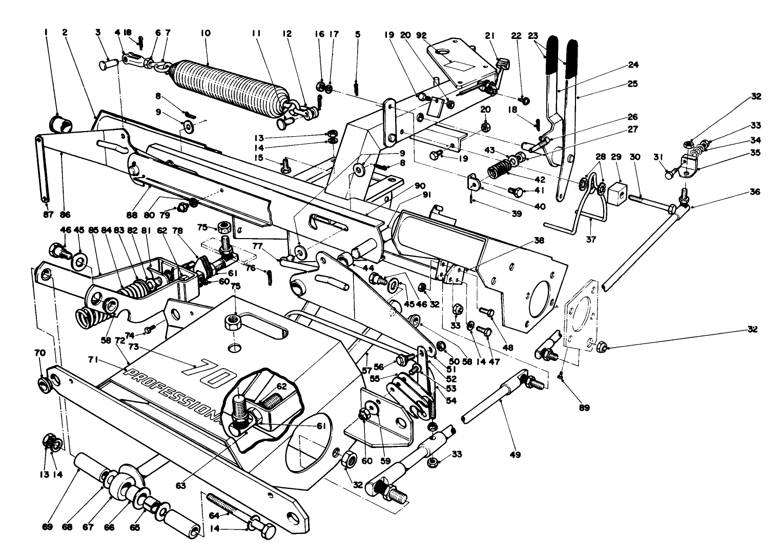 Main Frame & Counterbalance Assembly