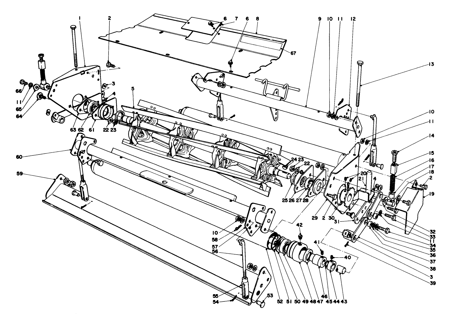 Rear Mower Reel Assembly