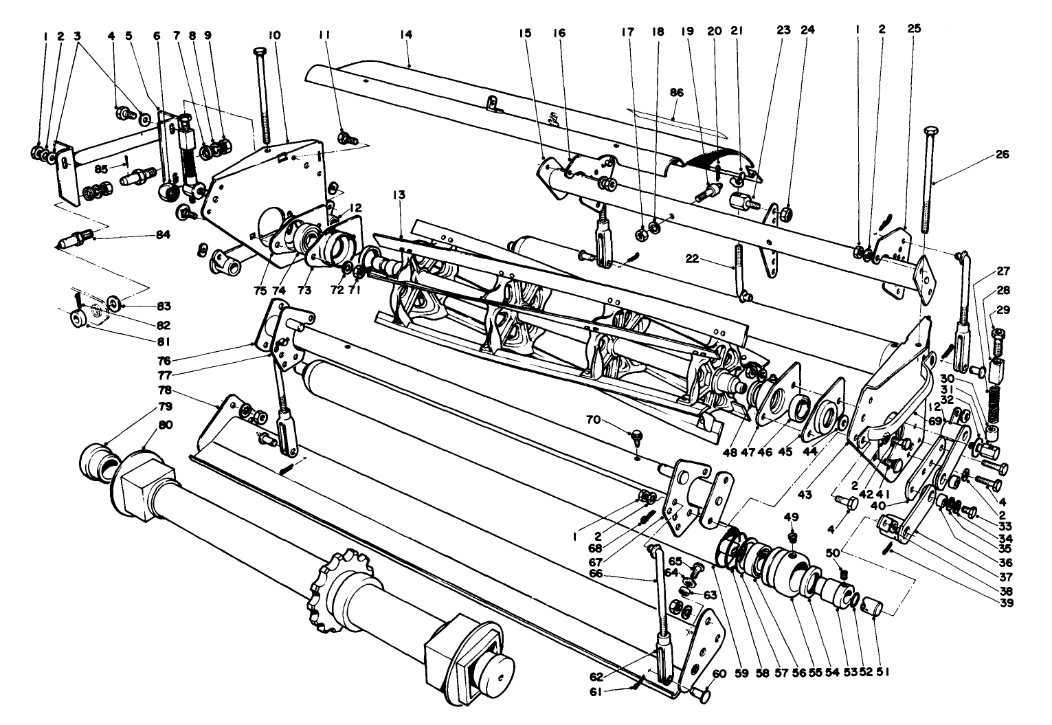 Wing Mower Reel Assembly