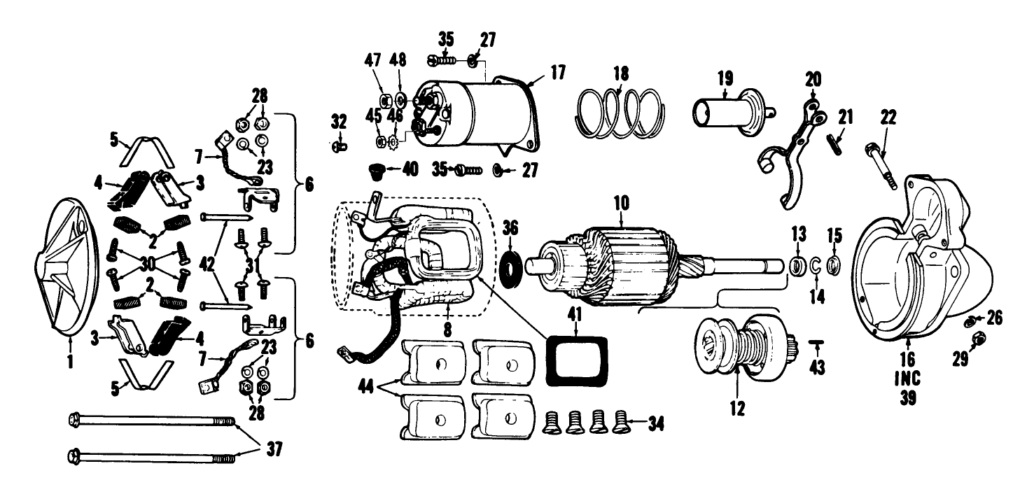 Starter Motor Assembly No. 36-2650