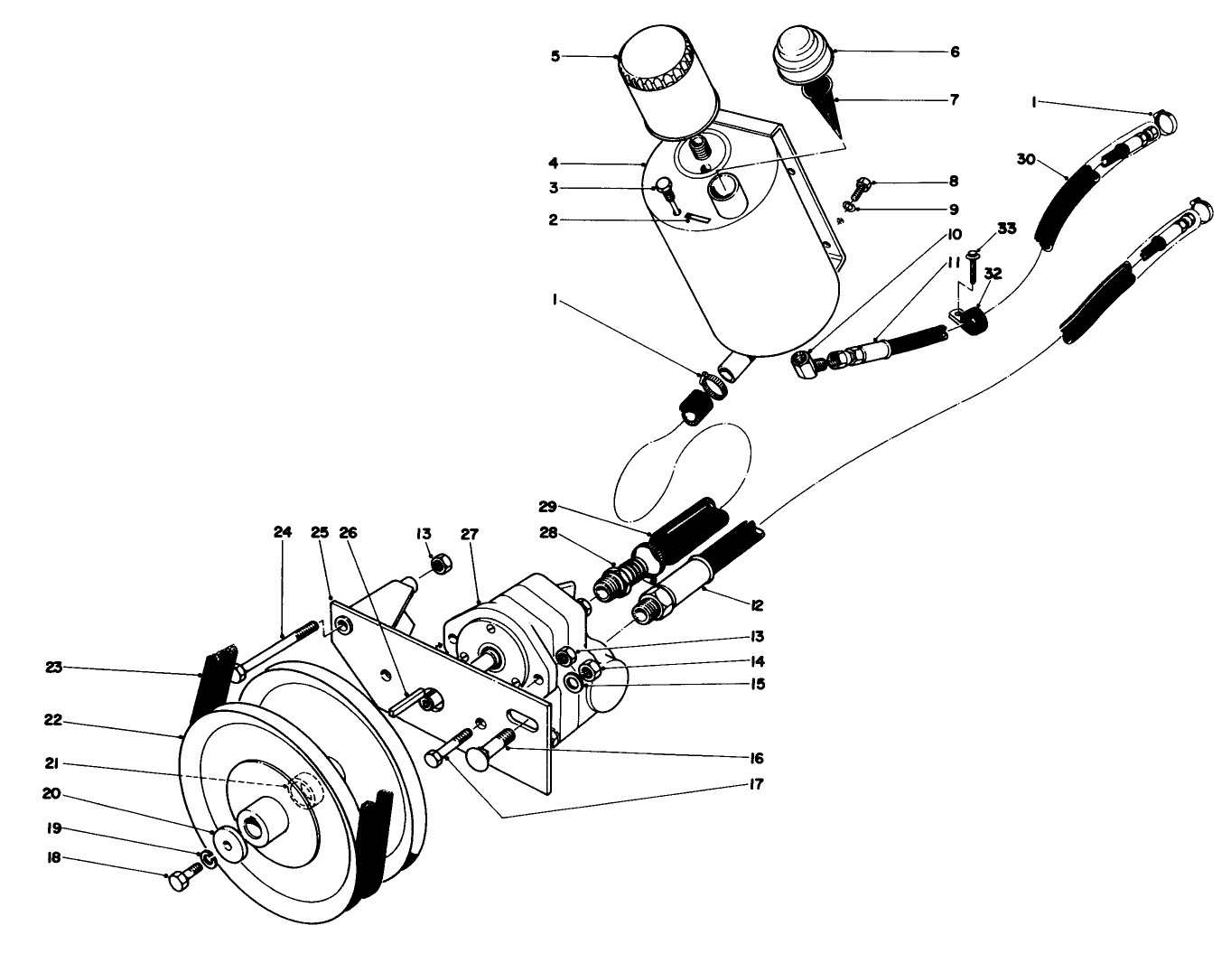 Hydraulic Pump And Reservoir
