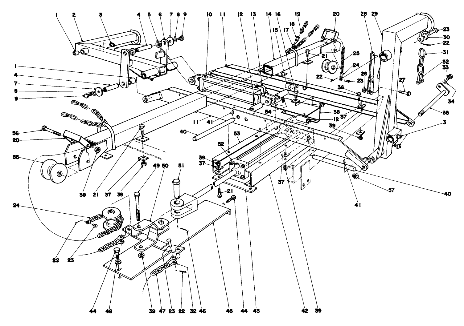Main Frame Assembly-Rear Parkmaster 5