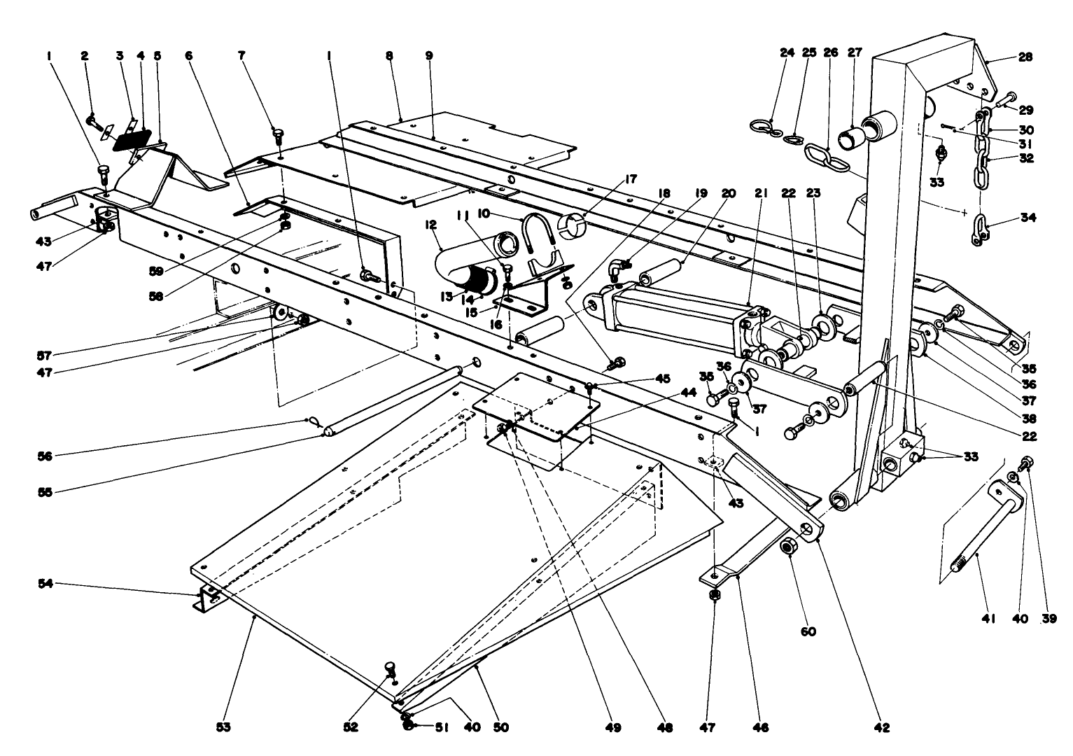 Main Frame Assembly-Front Center Parkmaster 7