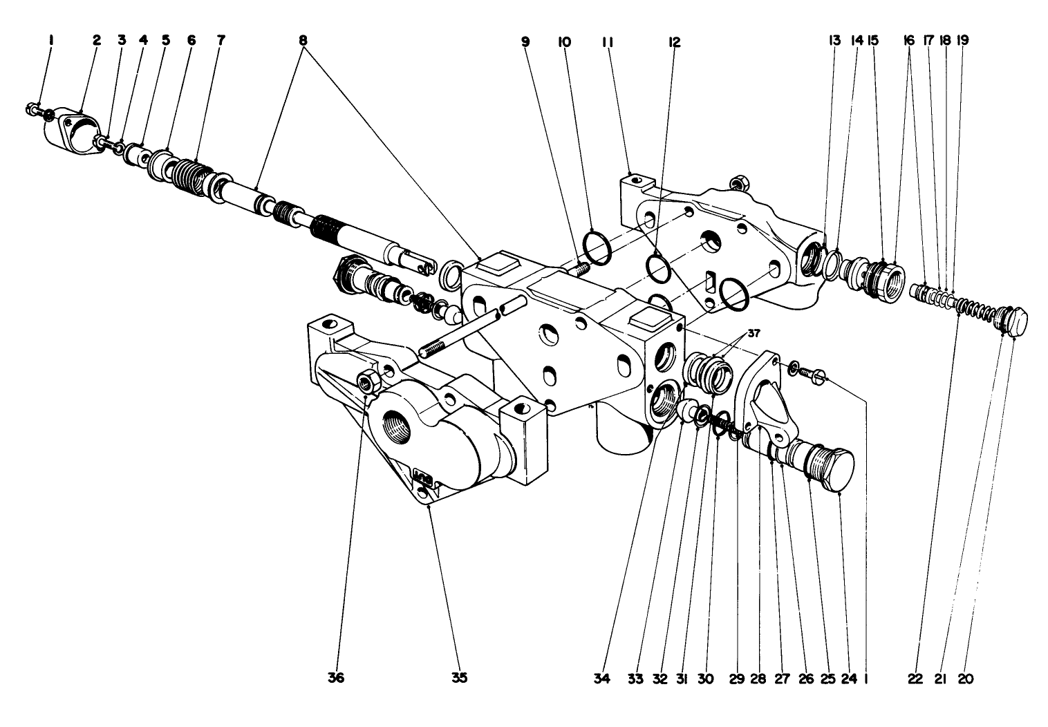 Hydraulic Valve Assembly No. 26-0620-Parkmaster 9