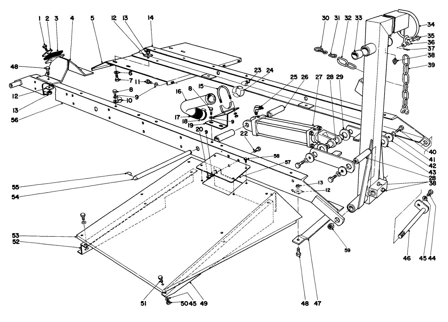 Main Frame Assembly-Front Center Parkmaster 9