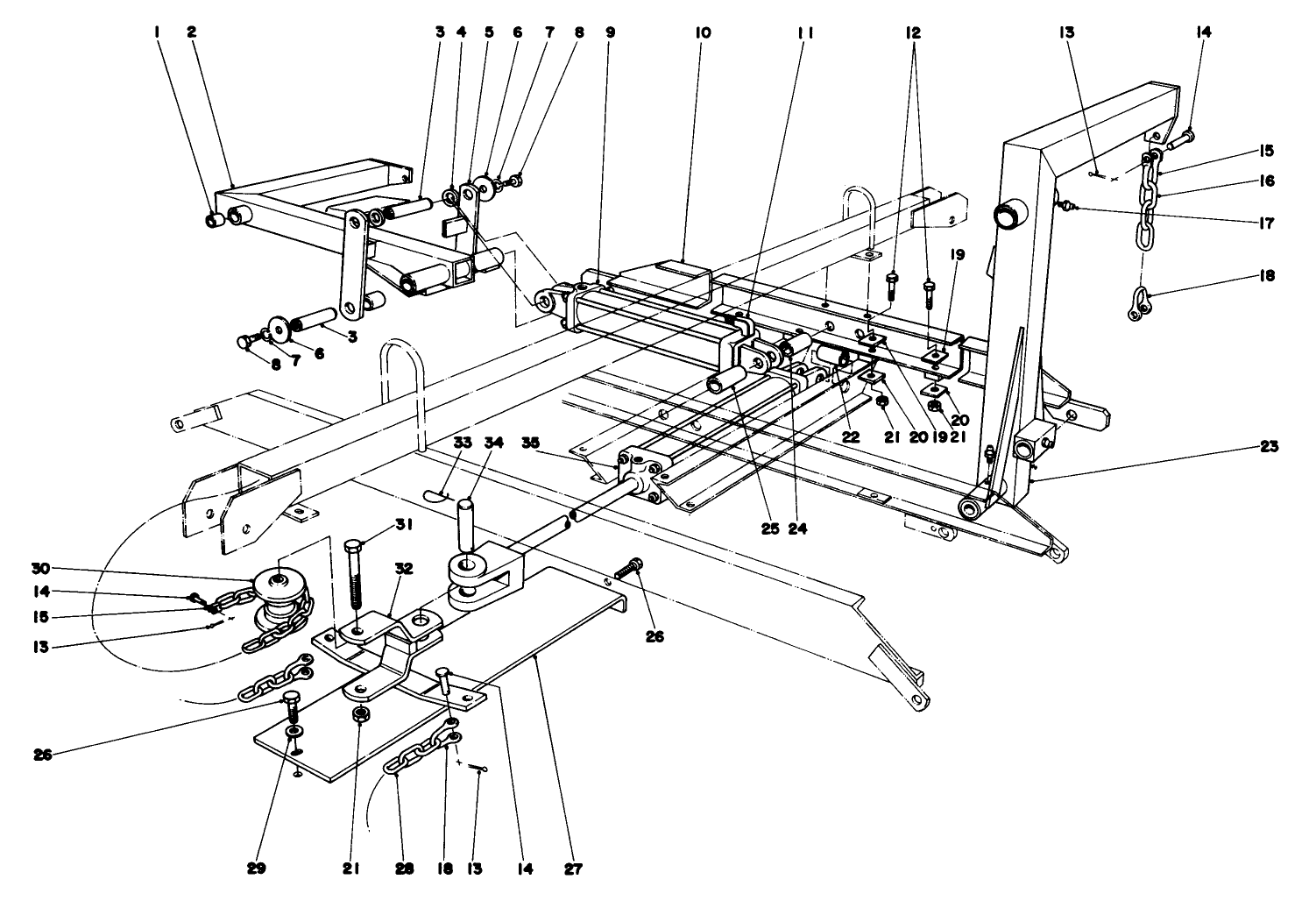 Main Frame Assembly-Rear Parkmaster 9