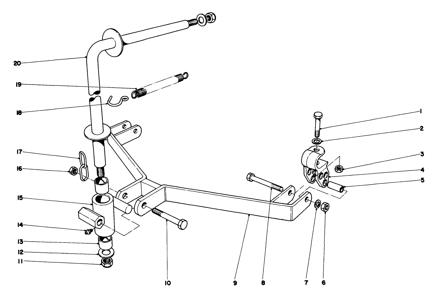 Drawbar Assembly-Parkmaster 5, 7 And 9