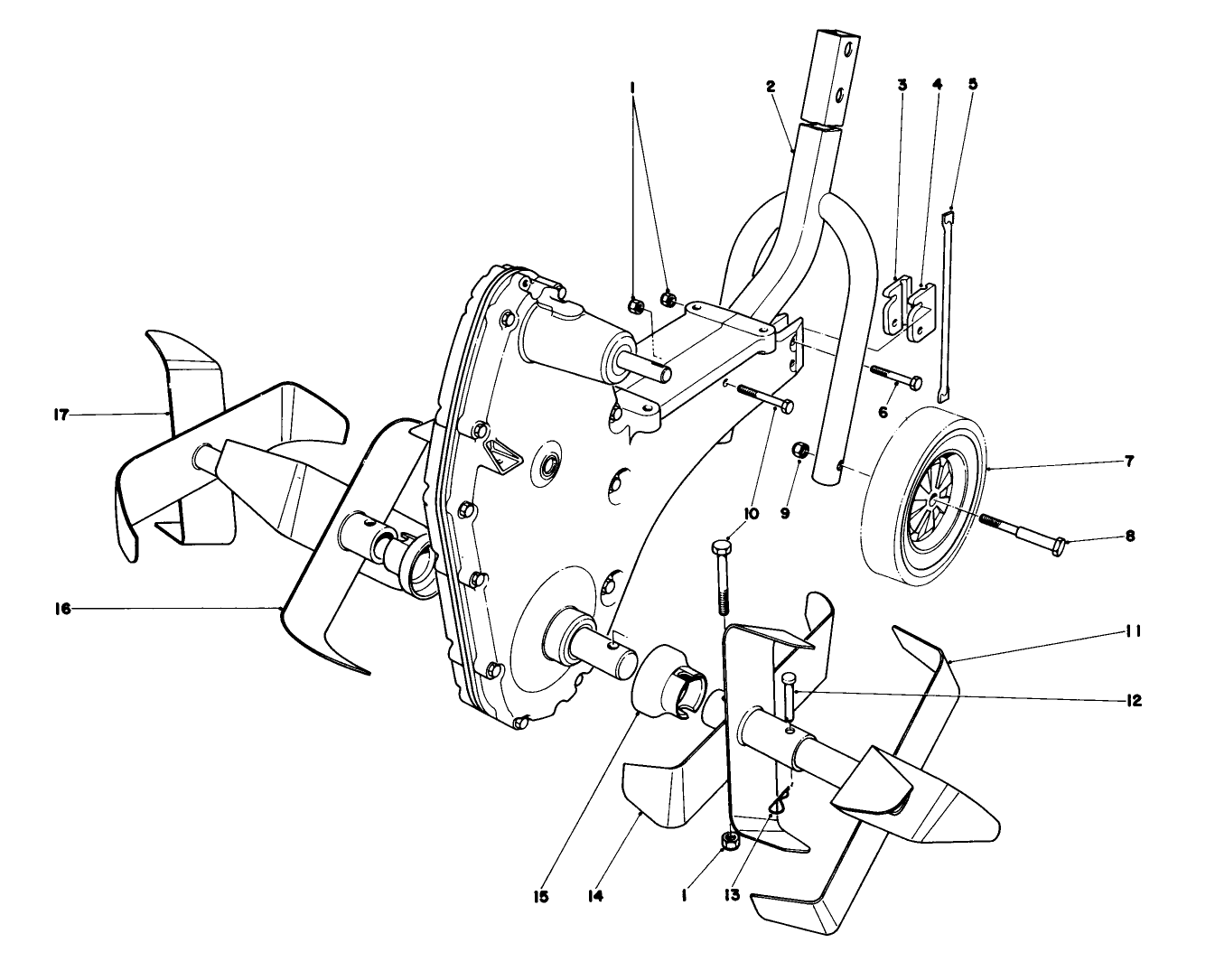 Chain Case And Tine Assembly Model 58307