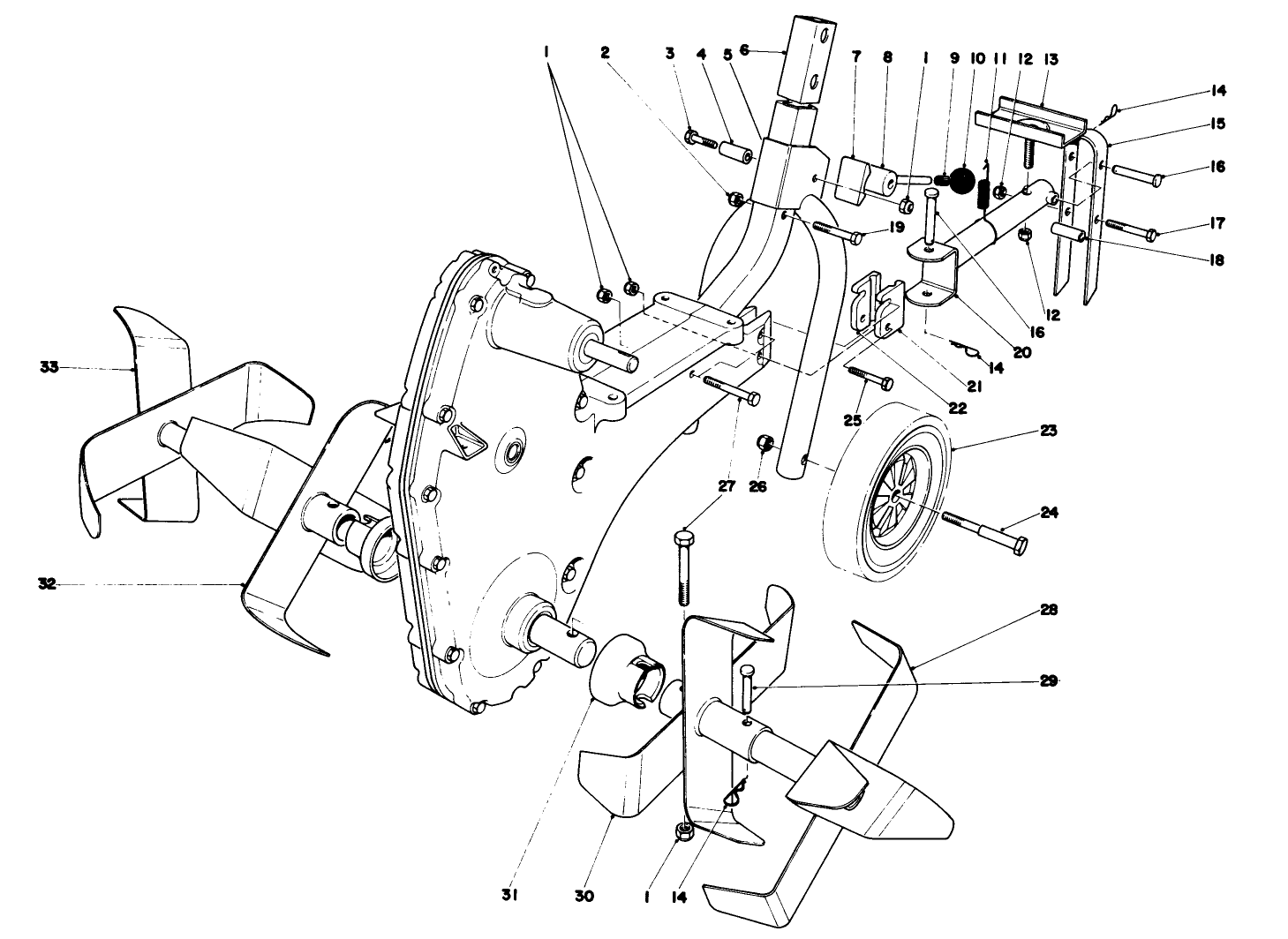 Chain Case And Tine Assembly Model 58336