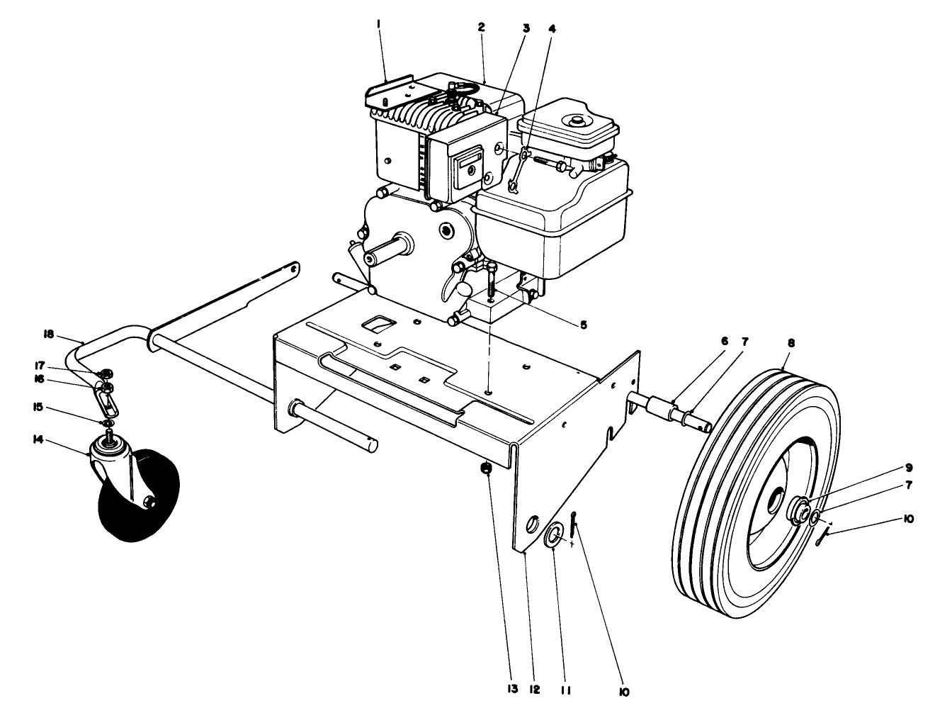Engine And Base Assembly (model 62912)