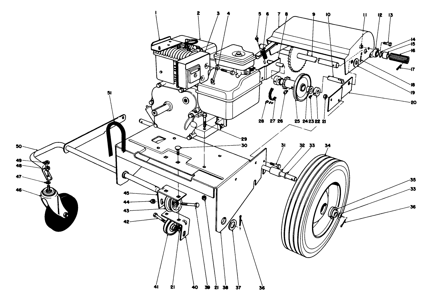 Engine And Base Assembly (model 62923)