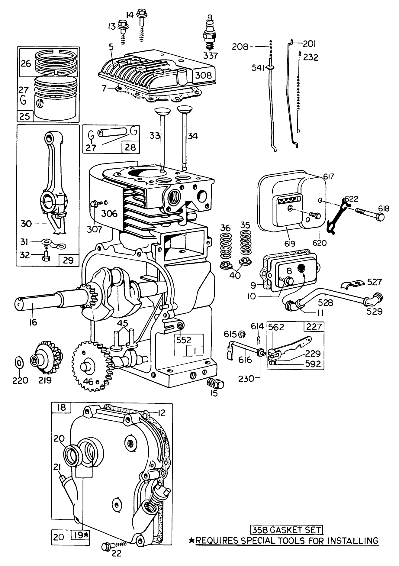 Engine Model No. 130202 Type 0600-01 Briggs & Stratton