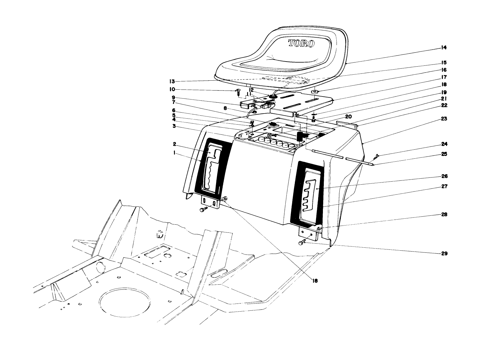 Rear Body & Seat Assembly