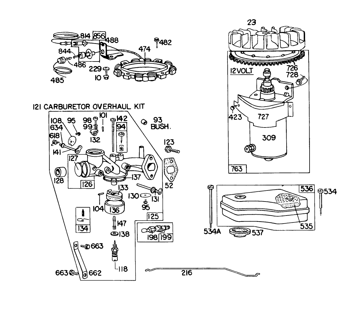 Briggs & Stratton Model 191707-5633-01 (model 57300)