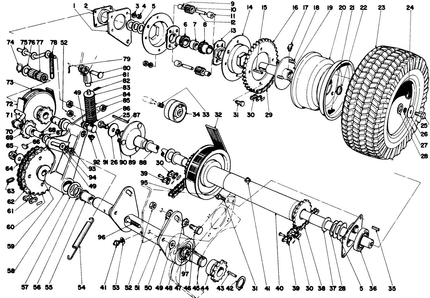 Differential And Countershaft Assembly
