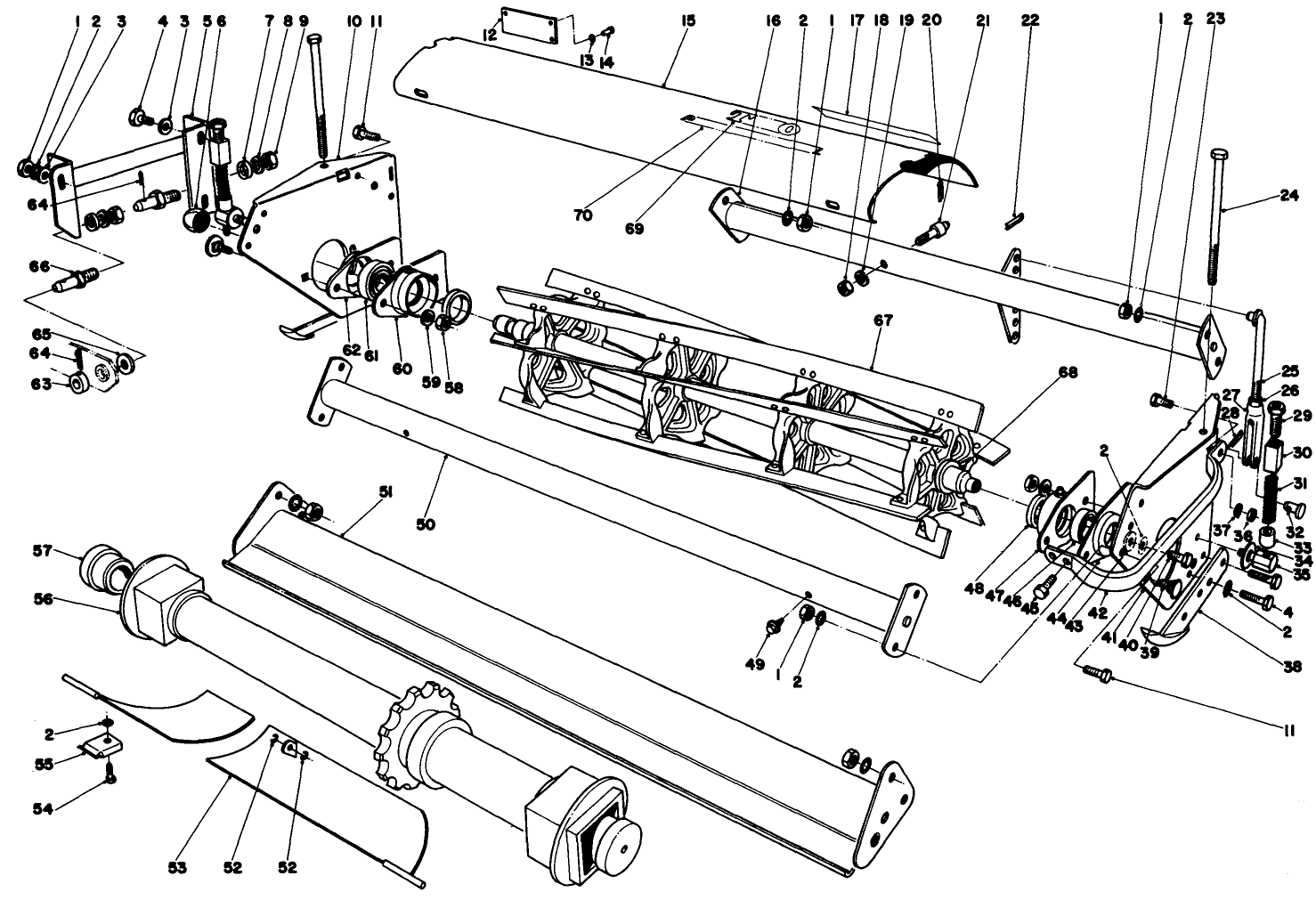Wing Mower Reel Assembly