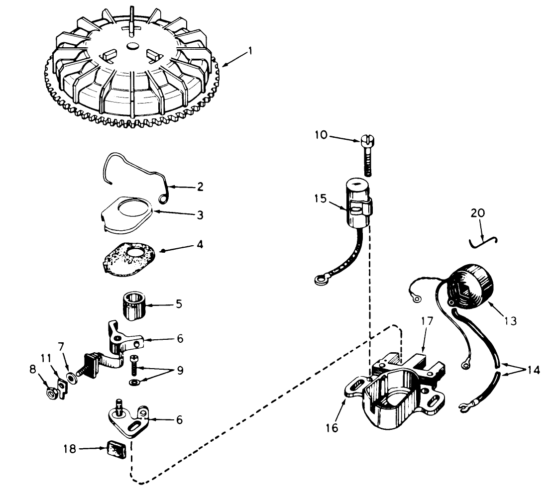 Magneto No. 610772a (engine Model Ah520 Type 1583 Unit Model 38130)