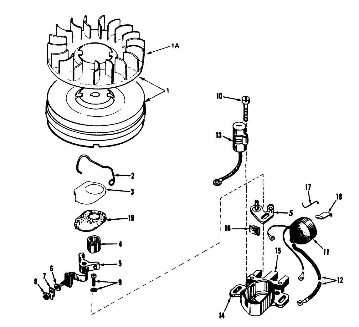Magneto No. 610694a (7 H.p. Snowthrower Model No. 38050)
