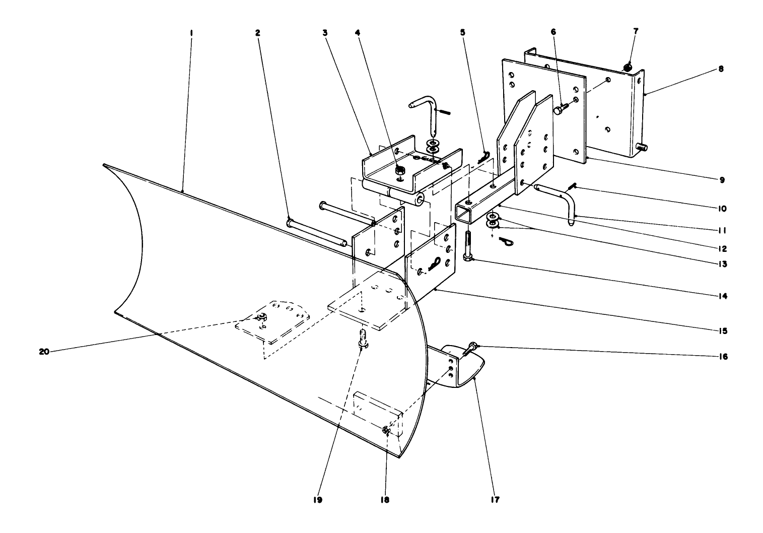 Grader Blade Assembly Model 59051