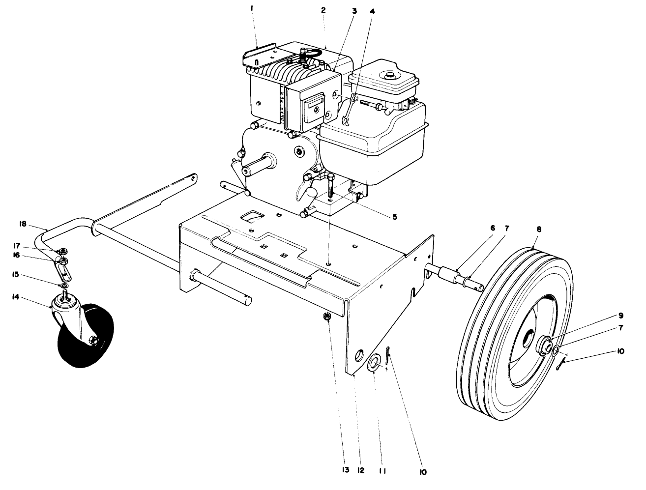 Engine And Base Assembly (model 62912)