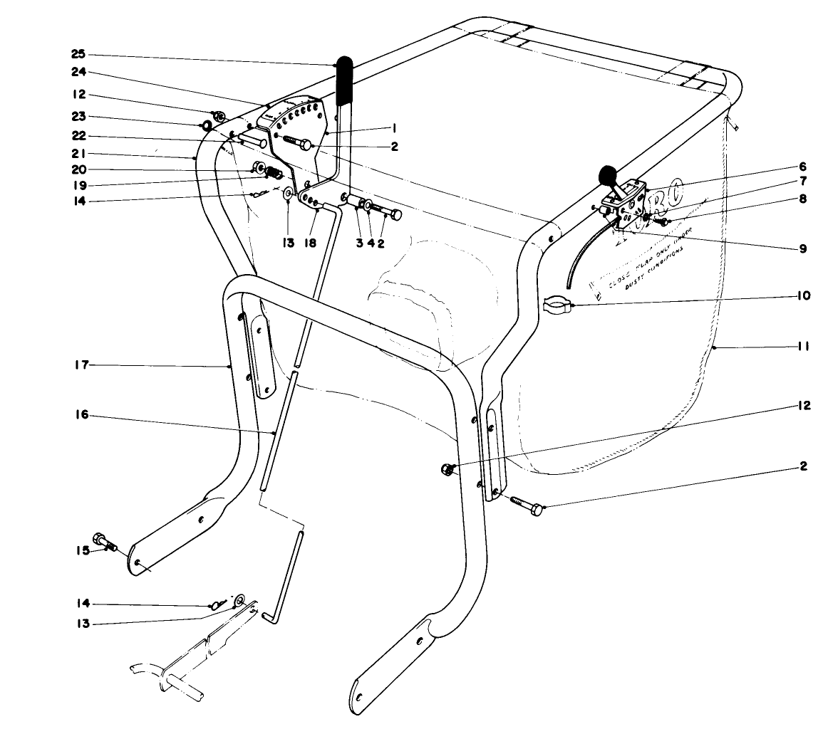 Controls & Handle Assembly (model 62912)