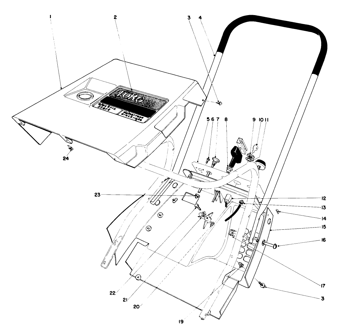 Shroud & Handle Assembly (model 38230)