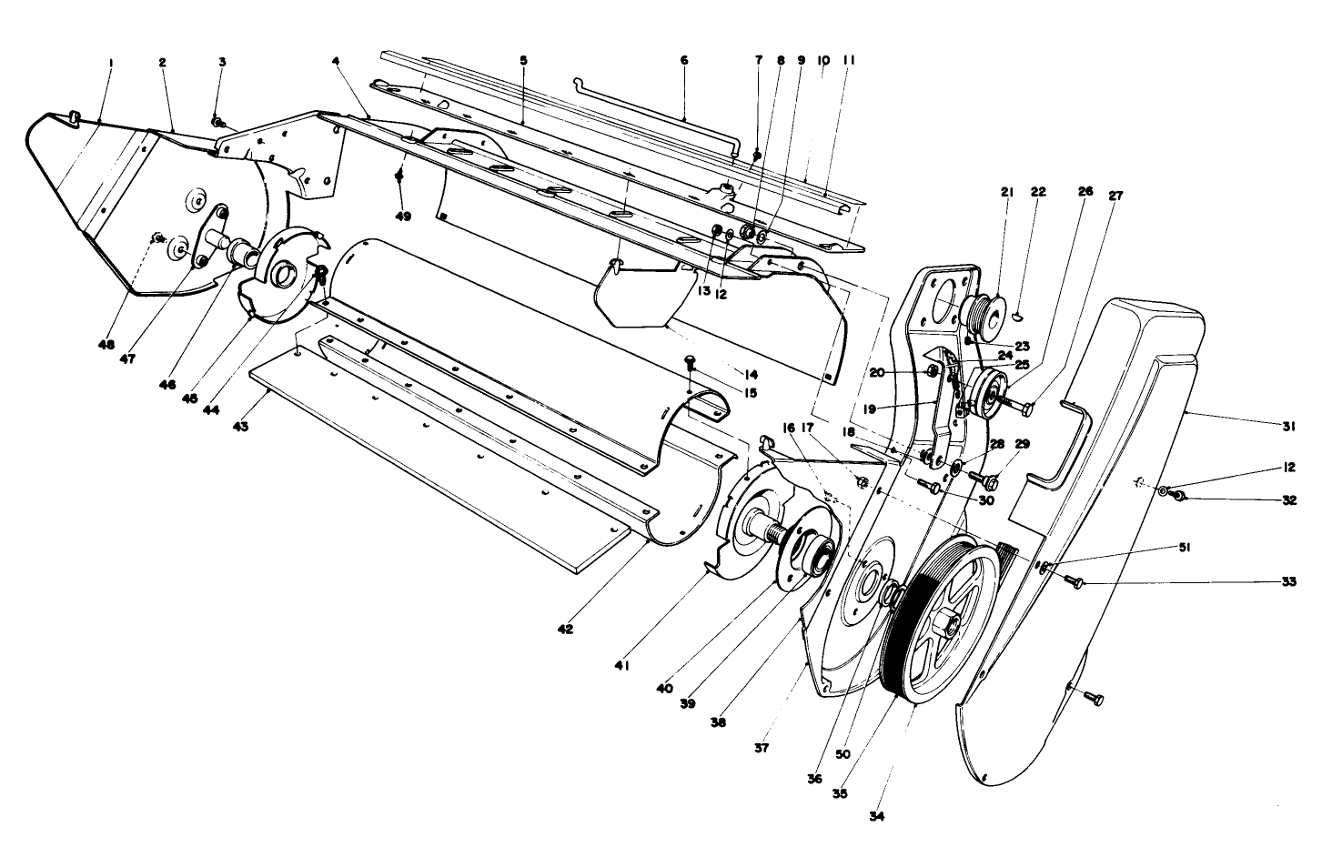 Lower Main Frame Assembly (model 38220 & 38230)