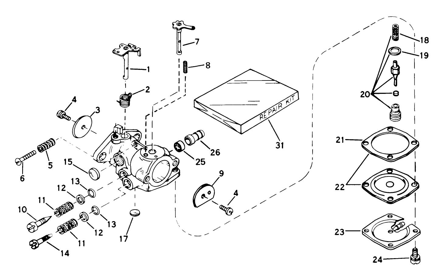 Carburetor No. 631887