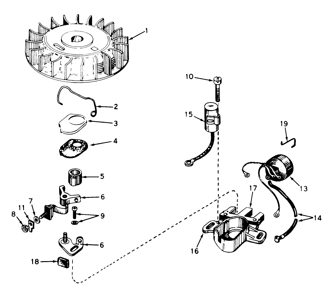 Magneto No. 610794a (engine Model Ah520 Type 1585 Unit Model 38220)