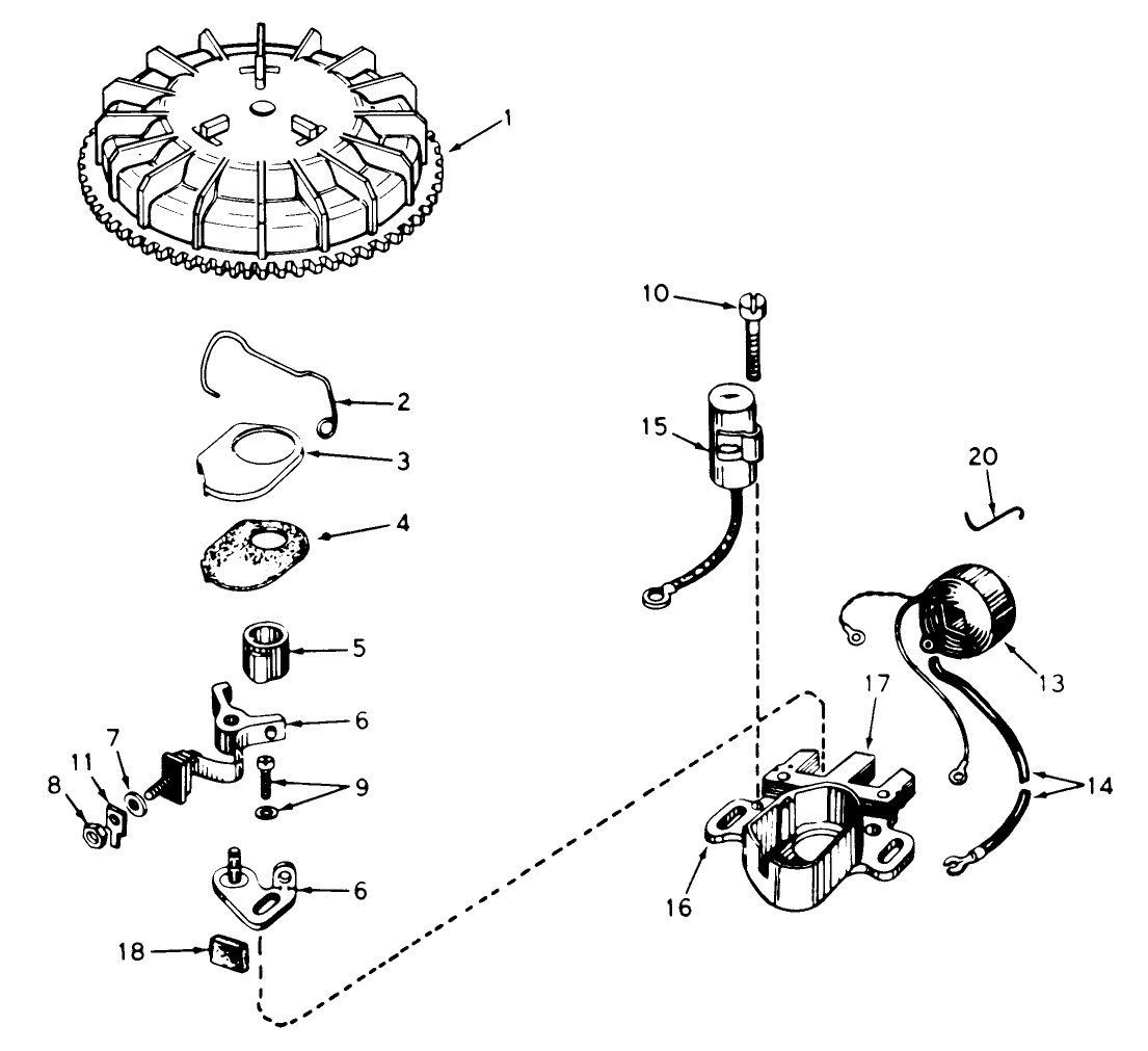 Magneto No. 610772a (engine Model Ah520 Type 1583 Unit Model 38230)