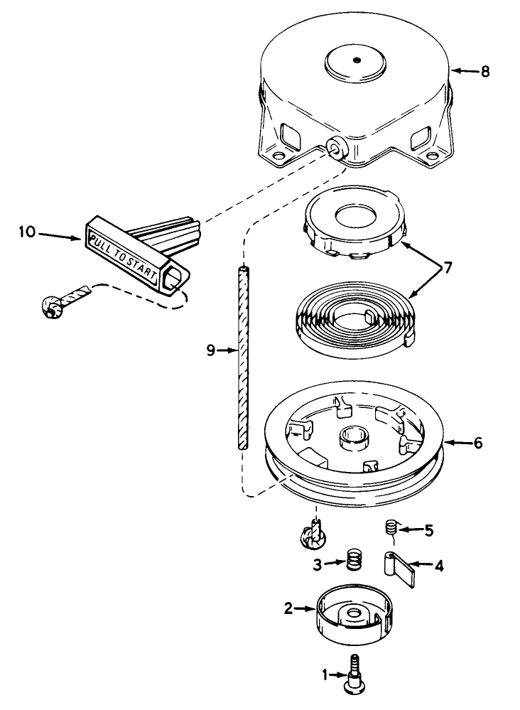 Shroud & Rewind Starter No. 59037(engine Model Ah520 Type 1583)(unit Model 38220 & 38230)