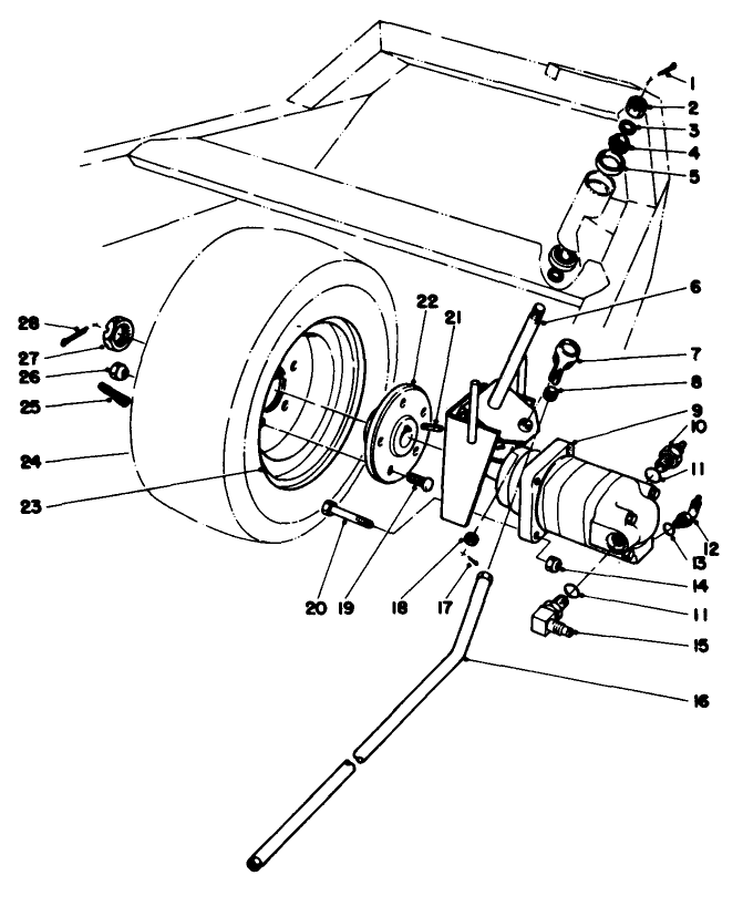 Rear Wheel And Motor Assembly