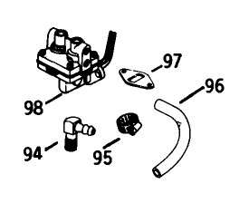Engine Kohler Model No. K582qs Type No. Pc-36273a-Fuel Pump Group