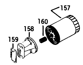 Engine Kohler Model No. K582qs Type No. Pc-36273a-Oil Filter Group