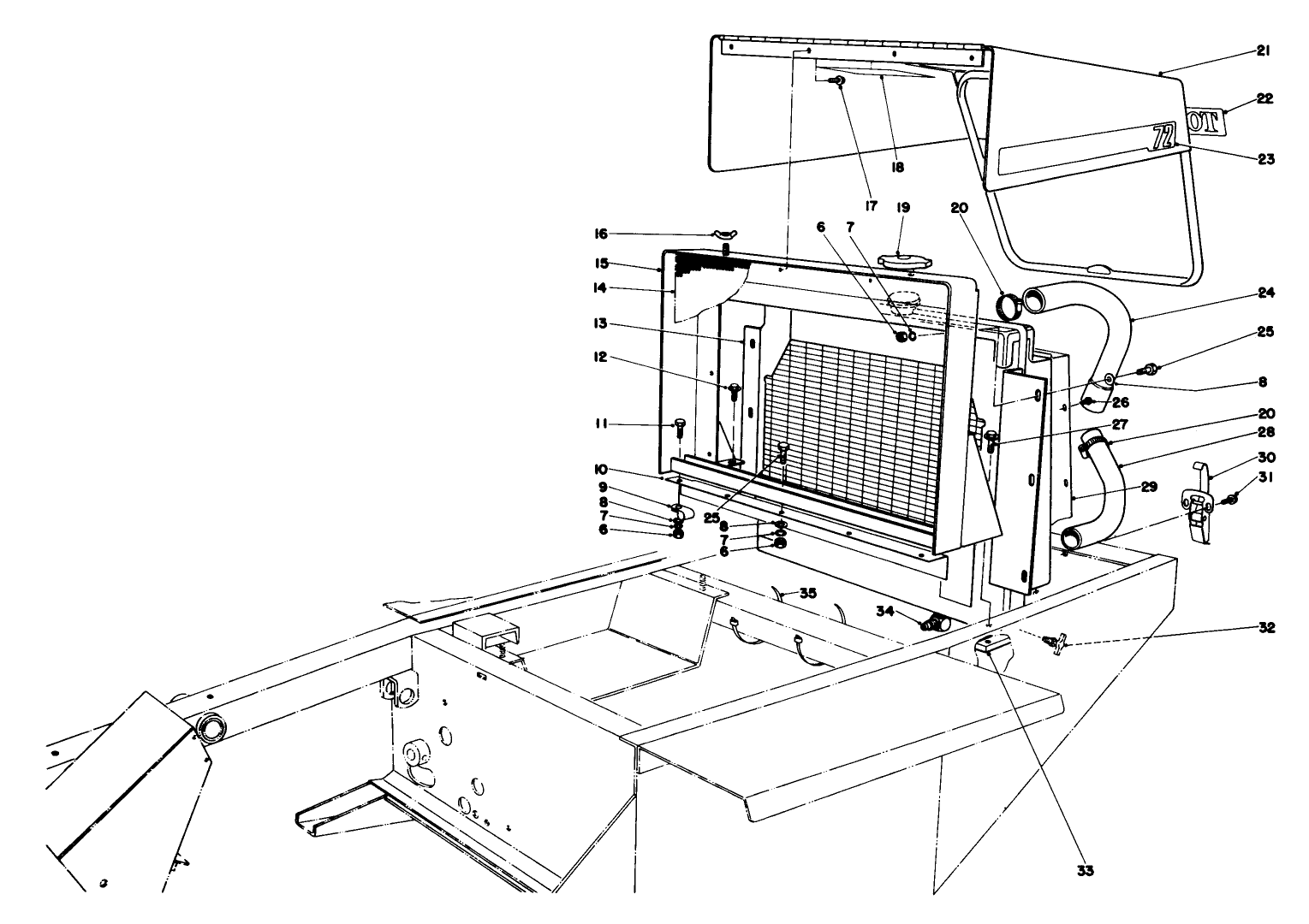 Radiator & Hood Assembly