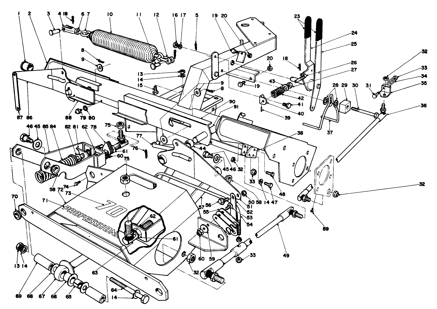 Main Frame & Counterbalance Assembly