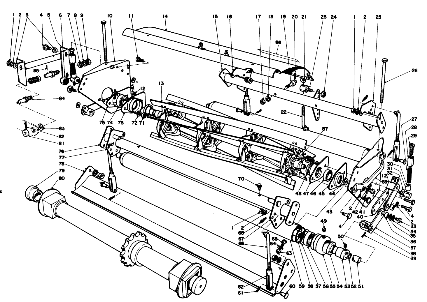 Wing Mower Reel Assembly