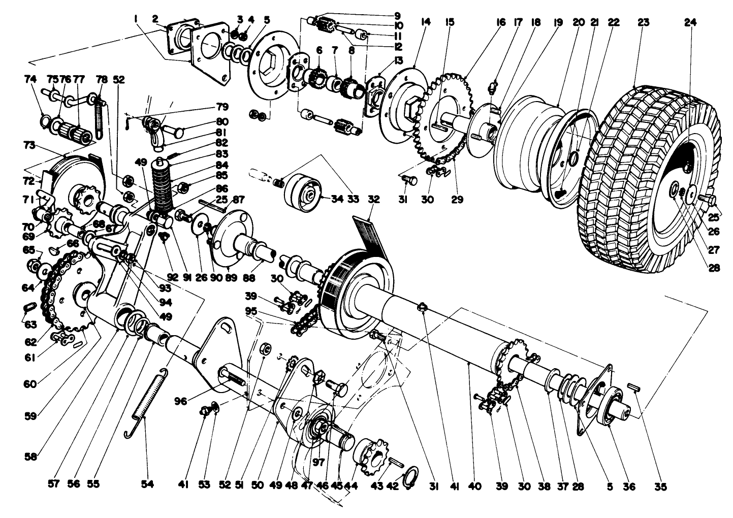 Differential And Countershaft Assembly