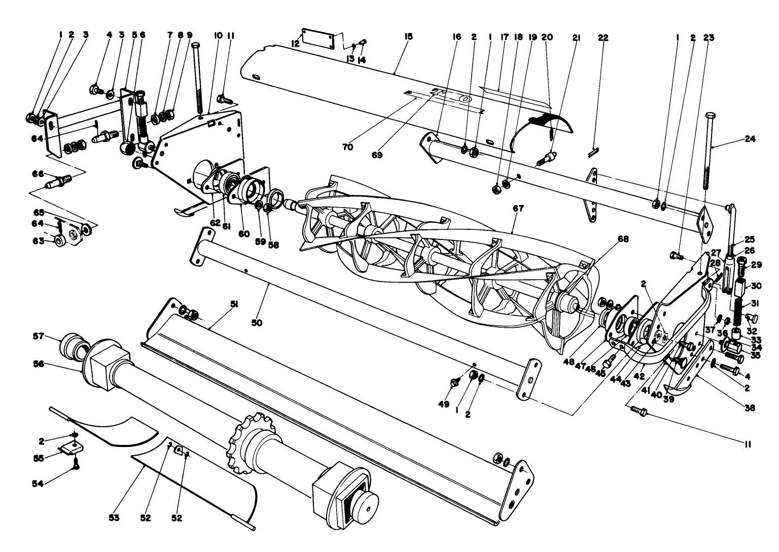 Wing Mower Reel Assembly