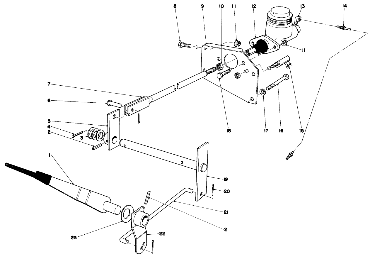 Brake Pedal & Master Cylinder Assembly