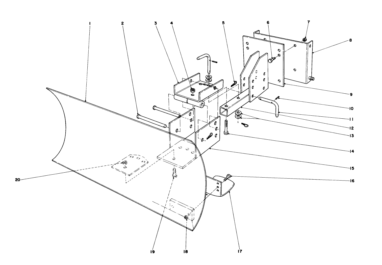 Grader Blade Assembly (model No. 59051)